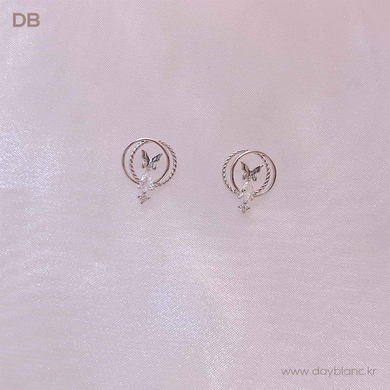 Crystal of Butterfly (Earring)