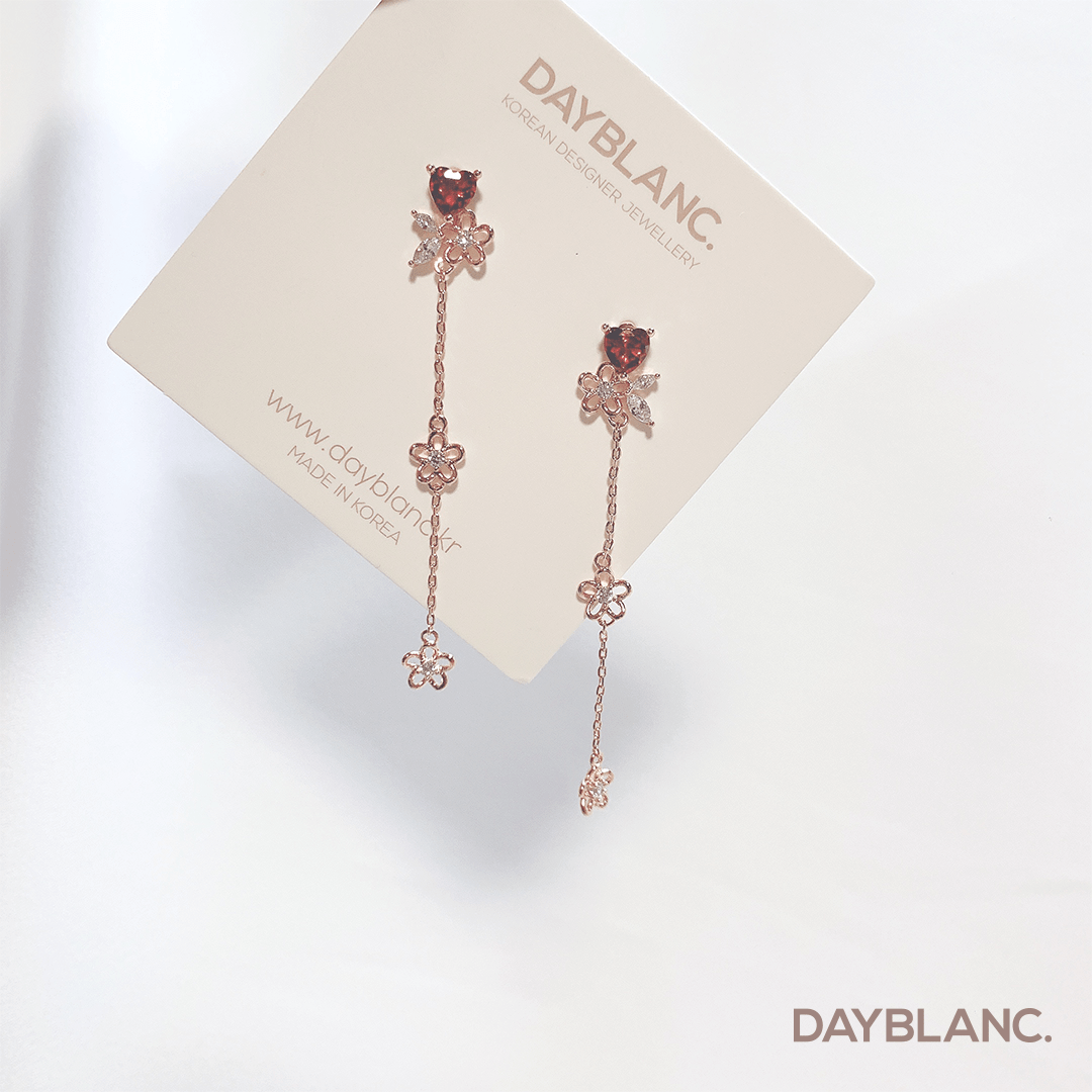 Peach Heart 피치 하트 (Earring) - DAYBLANC