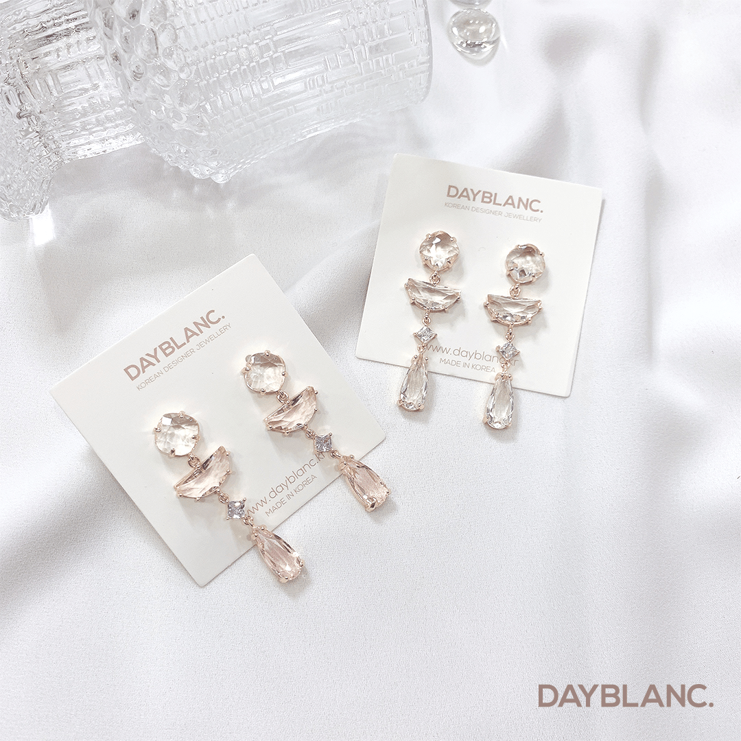 Clear Crystal Drop (Premium | Earring) - DAYBLANC