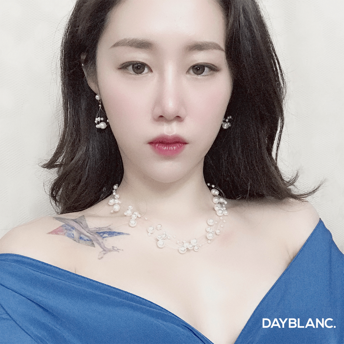 Misty Pearl Set 미스티 펄 세트 (Earring + Necklace Set) - DAYBLANC