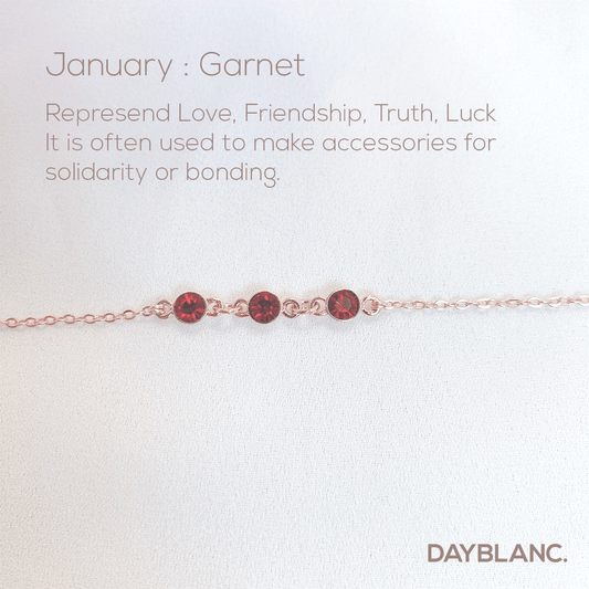 Say So - Rose gold (Bracelet/Premium/Birthstone) - DAYBLANC
