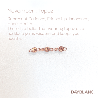 Adore You (Earring/Premium/Birthstone) - DAYBLANC
