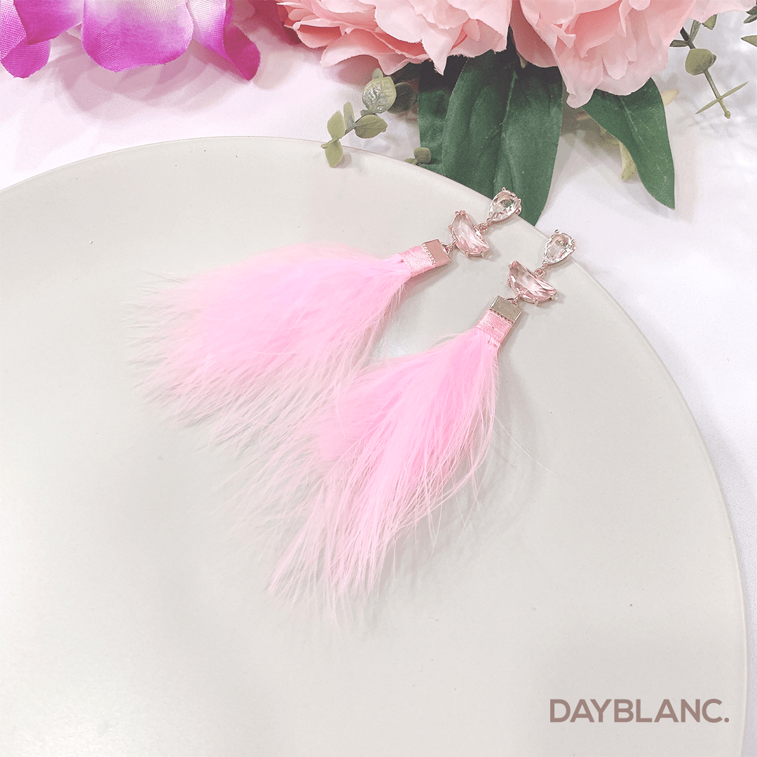 Pink Feather 분홍 깃털 (Premium Earring) - DAYBLANC
